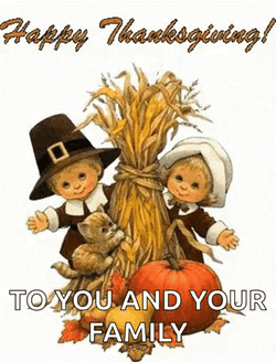 Happy Thanksgiving Lovely Family Haystack GIF