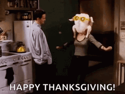 Happy Thanksgiving Monica GIF