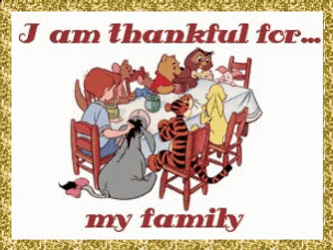 Happy Thanksgiving Winnie The Pooh Family GIF