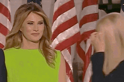 Happy Then Sad Melania Trump Mood Change GIF