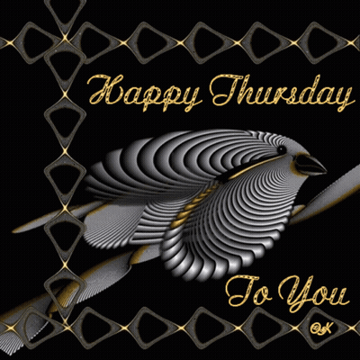 Happy Thursday Card With Bird GIF