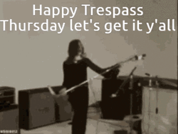 Happy Thursday Funny Girl Holding Mic Stand GIF