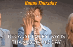 Happy Thursday Funny Thanksgiving GIF