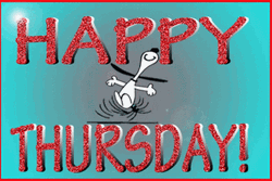 Happy Thursday Glitter Funny Snoopy GIF