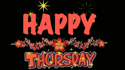 Happy Thursday Greeting Card With Rainbow Unicorn GIF