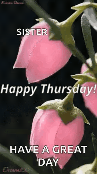 Happy Thursday Sister Greeting Card GIF