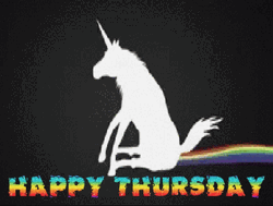 Happy Thursday Tired Unicorn