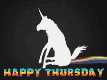 Happy Thursday Unicorn GIF
