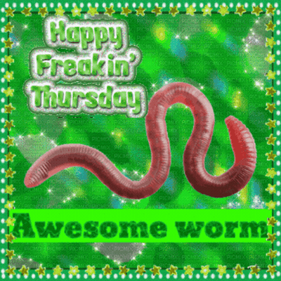 Happy Thursday Worm GIF