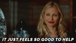 Happy To Help Cameron Diaz GIF