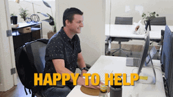 Happy To Help Office Guy Thumbs Up GIF