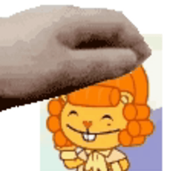 Happy Tree Friends Disco Bear Gets Pat GIF