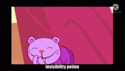 Happy Tree Friends Invisibility Potion GIF