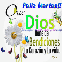 Happy Tuesday Bendiciones Greeting Card  GIF
