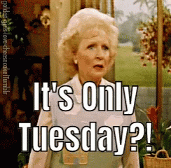 Happy Tuesday Funny Betty White  GIF