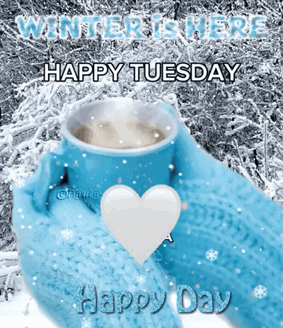 Happy Tuesday Greeting Card With Coffee GIF