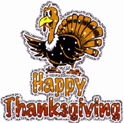 Happy Turkey Day Thanksgiving Clip Art GIF
