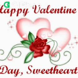 Happy Valentine Day Sweetheart Greeting Card GIF