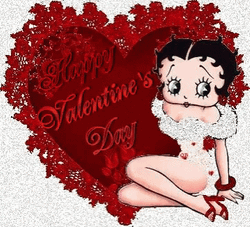 Happy Valentine's Day Betty Boop GIF