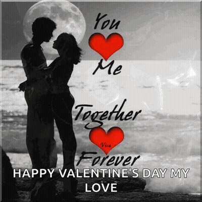 Happy Valentine's Day Couple Hugging