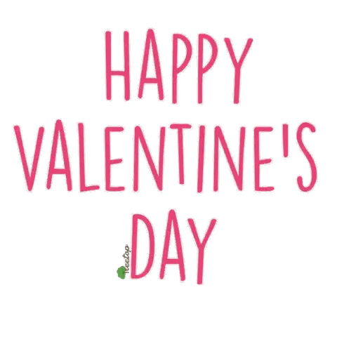 Happy Valentine's Day In Pink Sticker