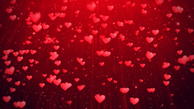 Happy Valentine's Day With Red Hearts GIF