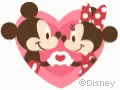 Happy Valentines Day Disney Mouse Heart GIF