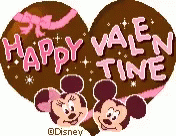 Happy Valentines Day Disney Sparkling Heart GIF