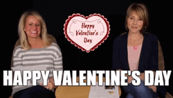 Happy Valentines Day Friend Blowing Kiss GIF