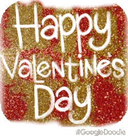 Happy Valentines Day Google Doodles Sticker GIF