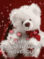 Happy Valentines Day Love You Teddy Bear GIF
