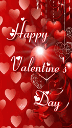 Happy Valentines Day Moving Word Text GIF