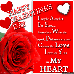 Happy Valentines Day My Love For You Letter Card GIF