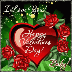 Happy Valentines Day Pretty Blooms GIF