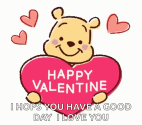 Happy Valentines Day Sisters Winnie The Pooh GIF
