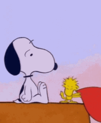 Happy Valentines Day Snoopy And Woodstock GIF