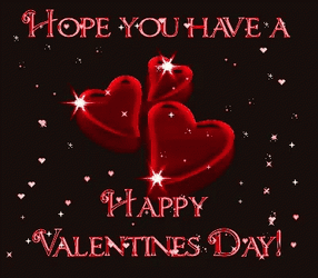 Happy Valentines Day Son Blinking Small Stars GIF