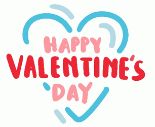 Happy Valentines Day Son Blue Heart GIF