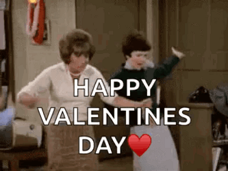 Happy Valentines Day Son Dancing Women GIF