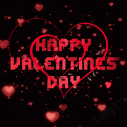Happy Valentines Day Son Heart Confetti GIF