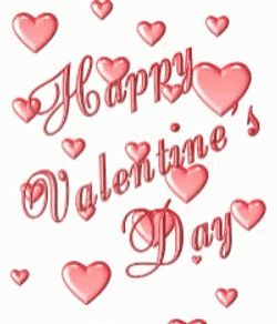 Happy Valentines Day Son Pink Small Hearts GIF