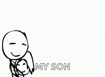 Happy Valentines Day Son Tight Hug GIF