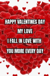 Happy Valentines Heart Bubbles GIF