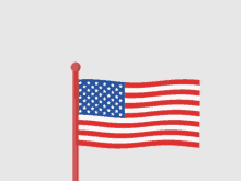 Happy Veterans Day Animated Flag