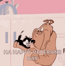 Happy Veterans Day Cute Hug