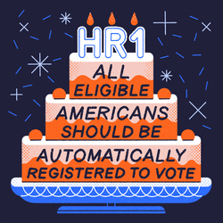 Happy Voting Birthday Celebration GIF