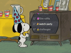 Happy Watch Party Birthday Snoopy GIF