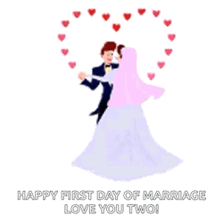 Happy Wedding Anniversary Dancing Couple GIF