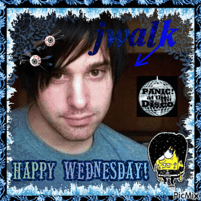 Happy Wednesday Card Man With Disco Ball GIF
