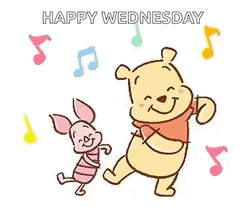 Happy Wednesday Dancing Winnie The Pooh And Piglet GIF